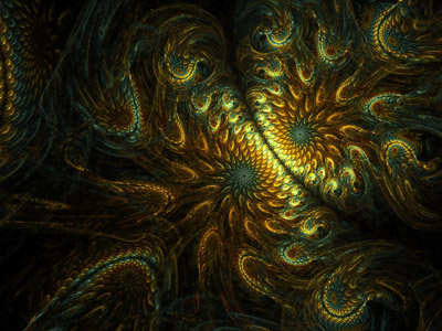 dinosaur feathers fractal